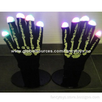 LED Skeleton Gloves for Halloween